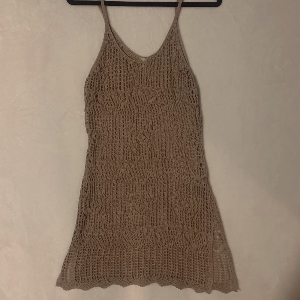Tan Boutique Dress/Coverup